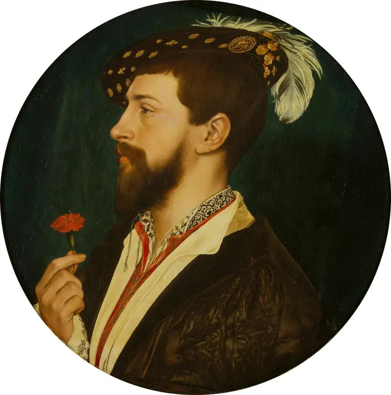 Portrait of Simon George of Cornwall av Hans Holbein The Younger