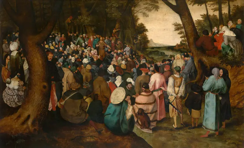 Johannes der Täufer predigt von Pieter Brueghel The Younger