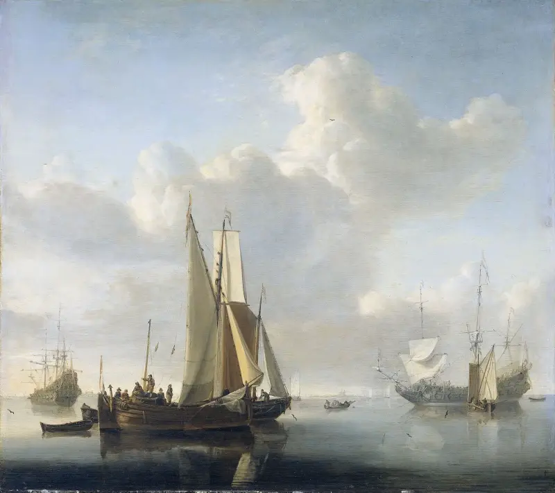 Schiffe vor der Küste von Willem van de Velde the Younger