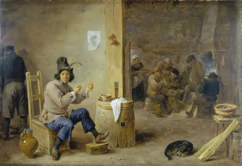 Rökare på ett värdshus av David Teniers The Younger