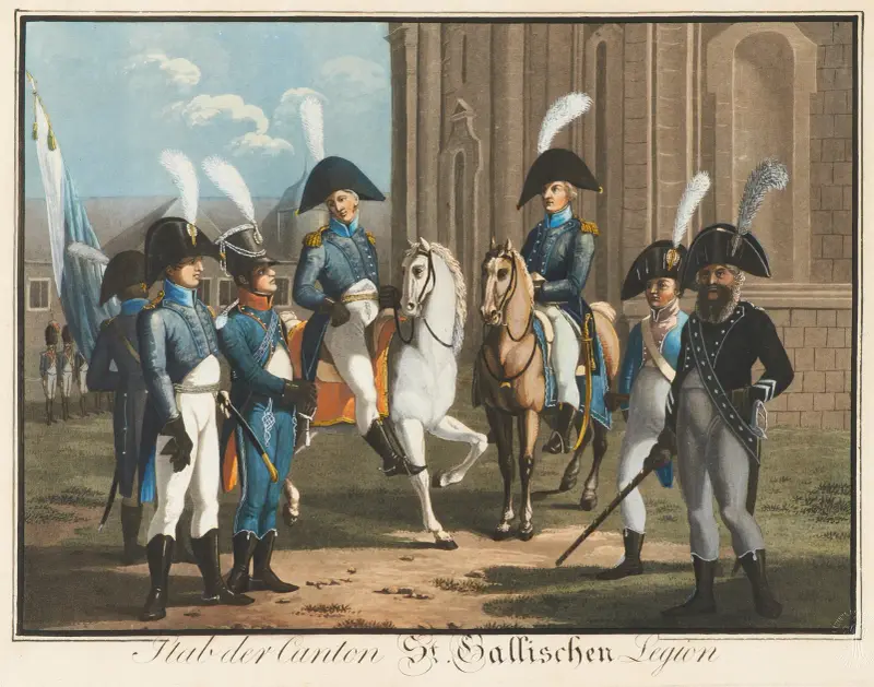 Kanton St. Gallens legions stab av Gabriel Lory the Younger