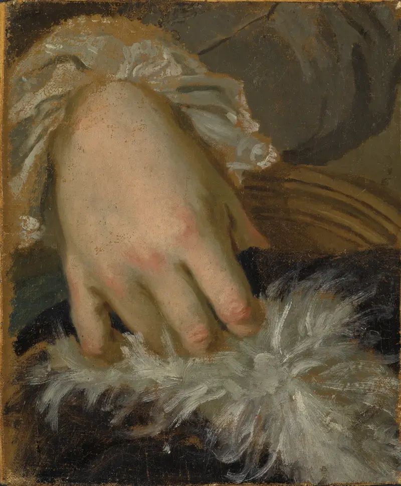 Studie einer Hand von Lorens Pasch the Younger