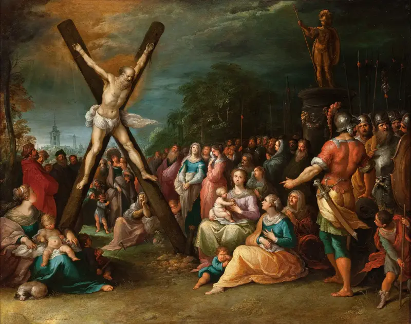 The Crucifixion of St. Andrew av Frans Francken the Younger
