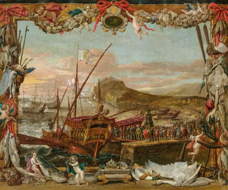 Die Einschiffung von Don Juan von Österreich von David Teniers The Younger