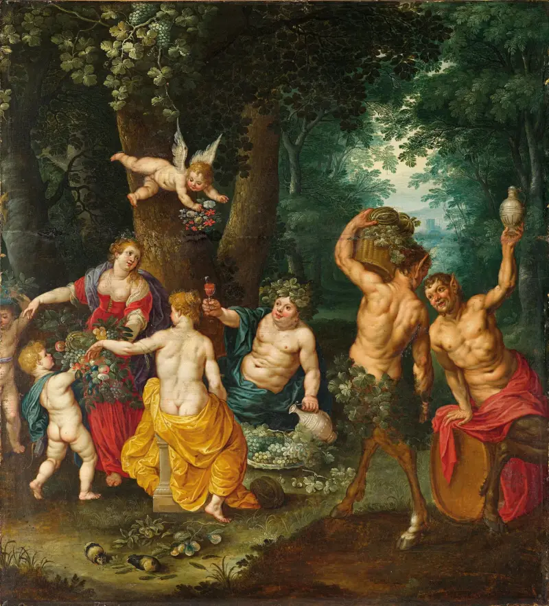 The Feast Of Bacchus (Sine Cerere Et Baccho Friget Venus) – nr 1 av Jan Brueghel the Younger