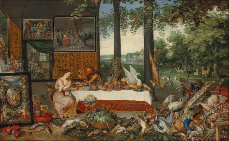 De fem sinnena; Smaken av Jan Brueghel the Younger