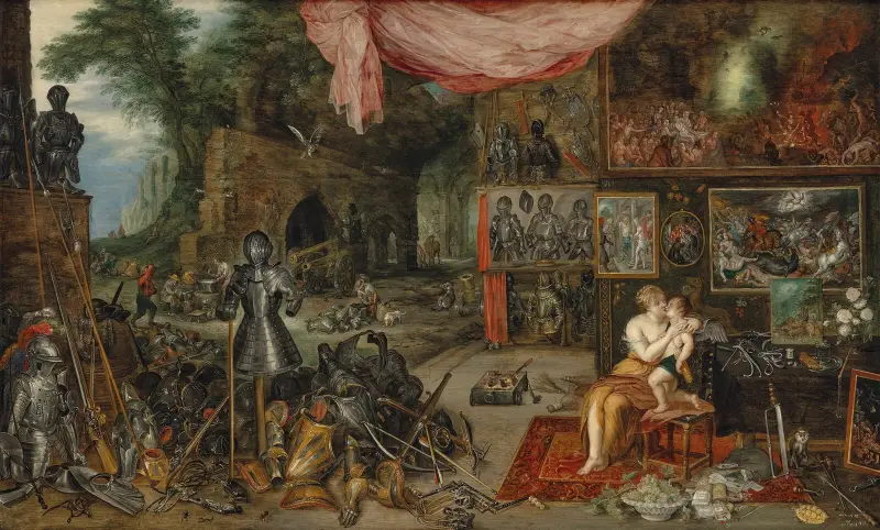 De fem sinnena: Känseln av Jan Brueghel the Younger