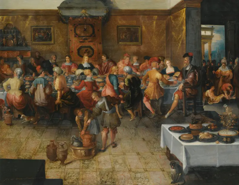Liknelsen om bröllopsfesten av Frans Francken the Younger