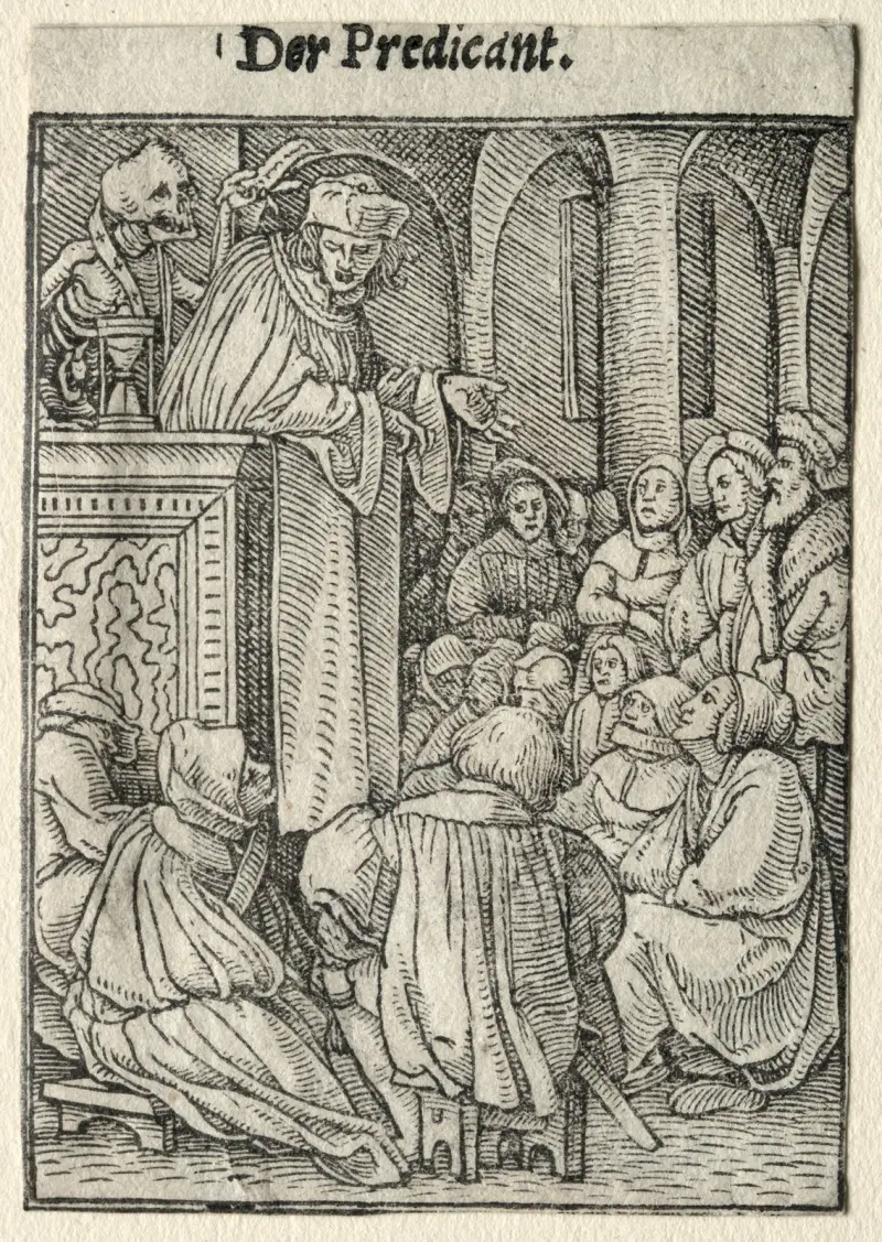 Kazatel, Hans Holbein The Younger