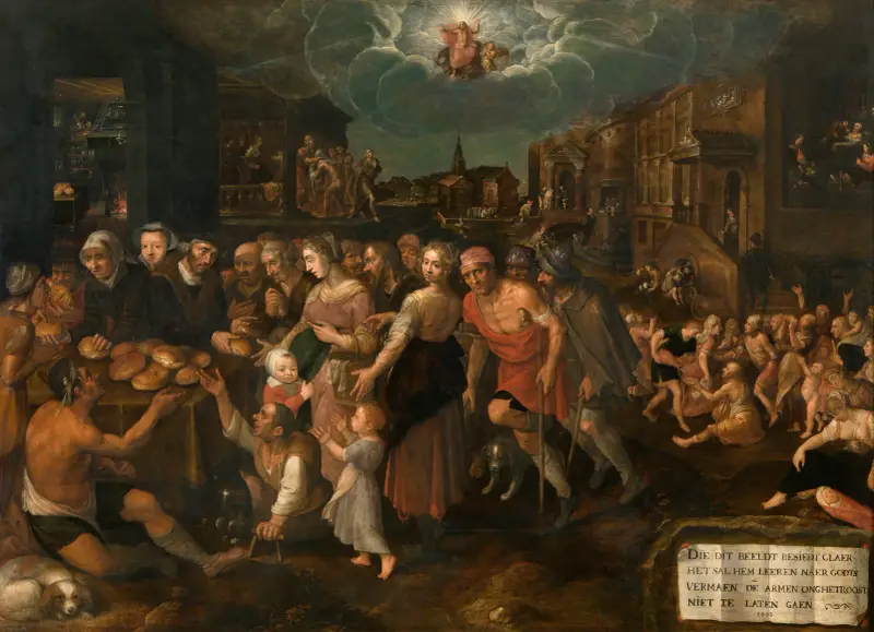 The Seven Acts of Mercy av Frans Francken the Younger