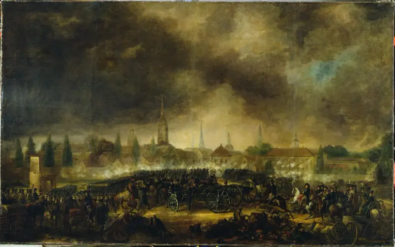 Stormningen av Leipzig av Per Krafft the Younger