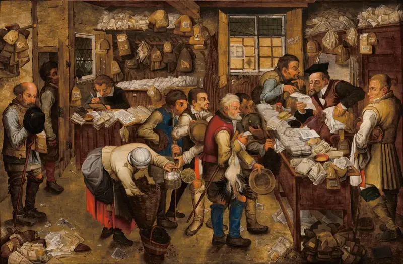 Das Steuereintreiberbüro von Pieter Brueghel The Younger