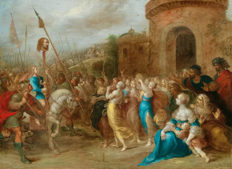 Davids triumf av Frans Francken the Younger