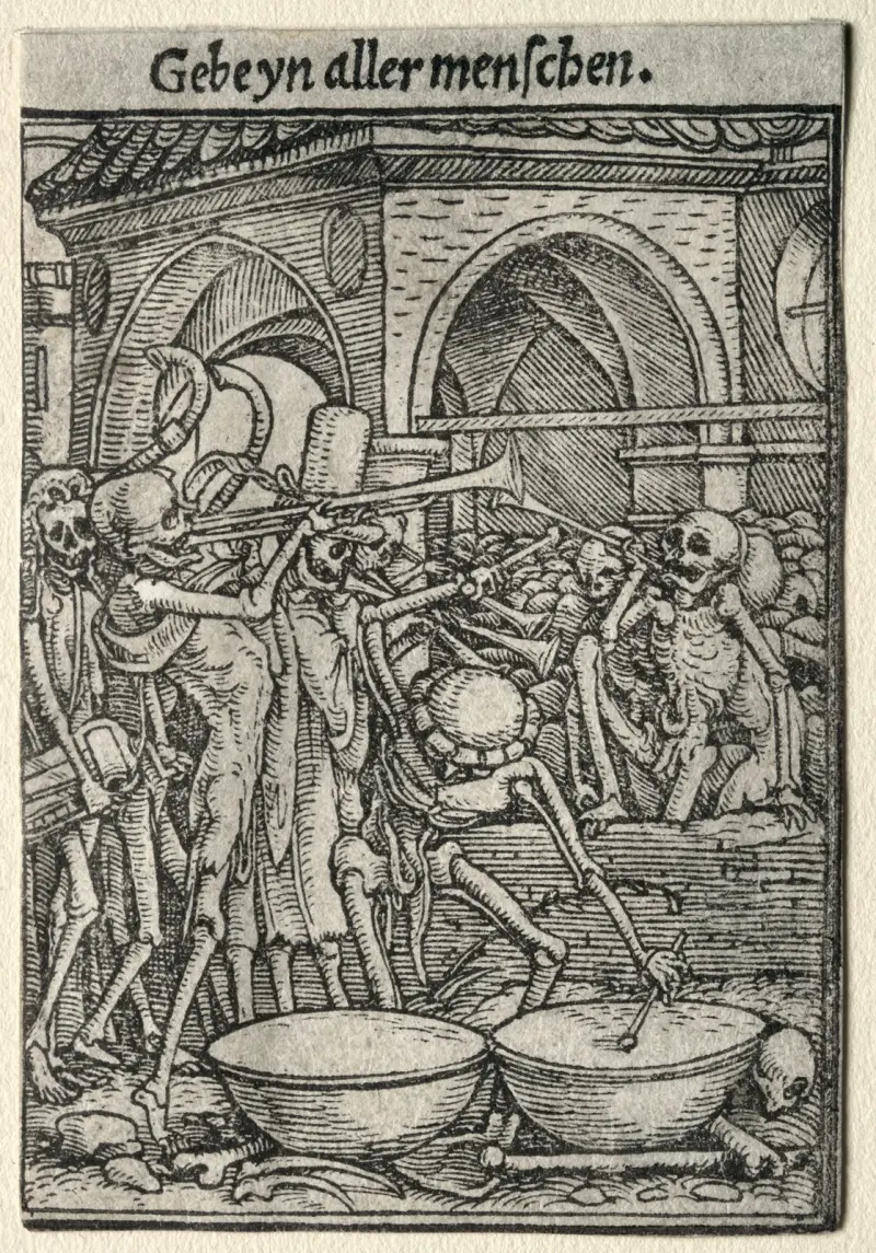 The Trumpeters of Death av Hans Holbein The Younger