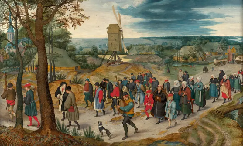 Orszak weselny, Pieter Brueghel The Younger