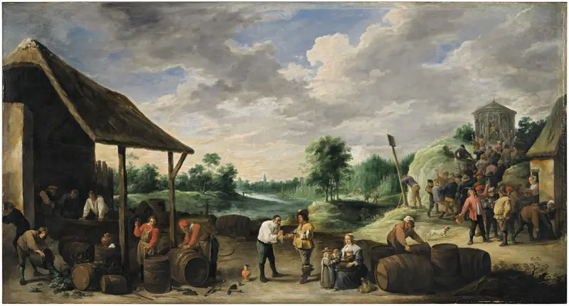 Vinskörden av David Teniers The Younger