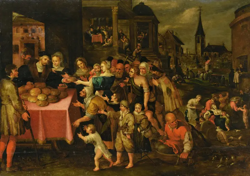 Barmhärtighetsverken av Frans Francken the Younger