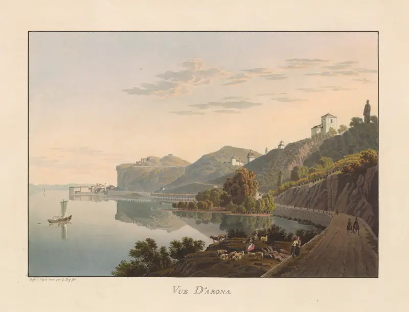 Vue D’Arona av Gabriel Lory the Younger