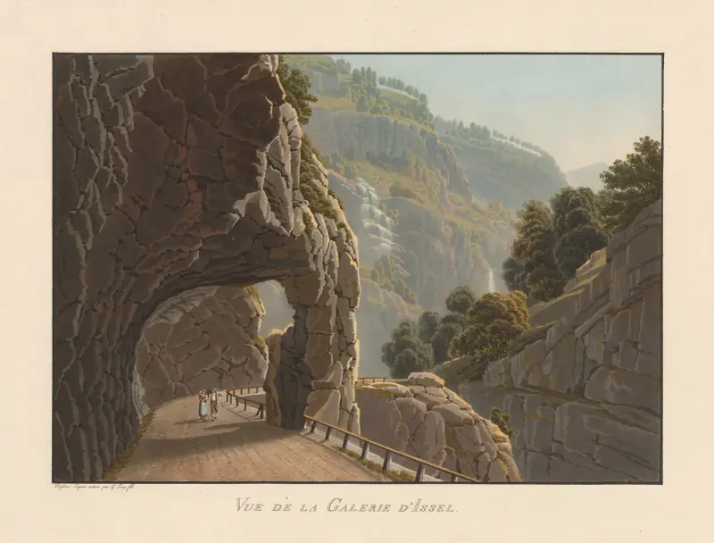Vy av Issel-galleriet av Gabriel Lory the Younger