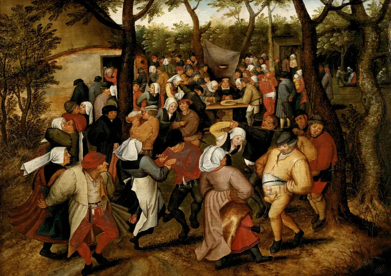 Hochzeitstanz im Freien von Pieter Brueghel The Younger