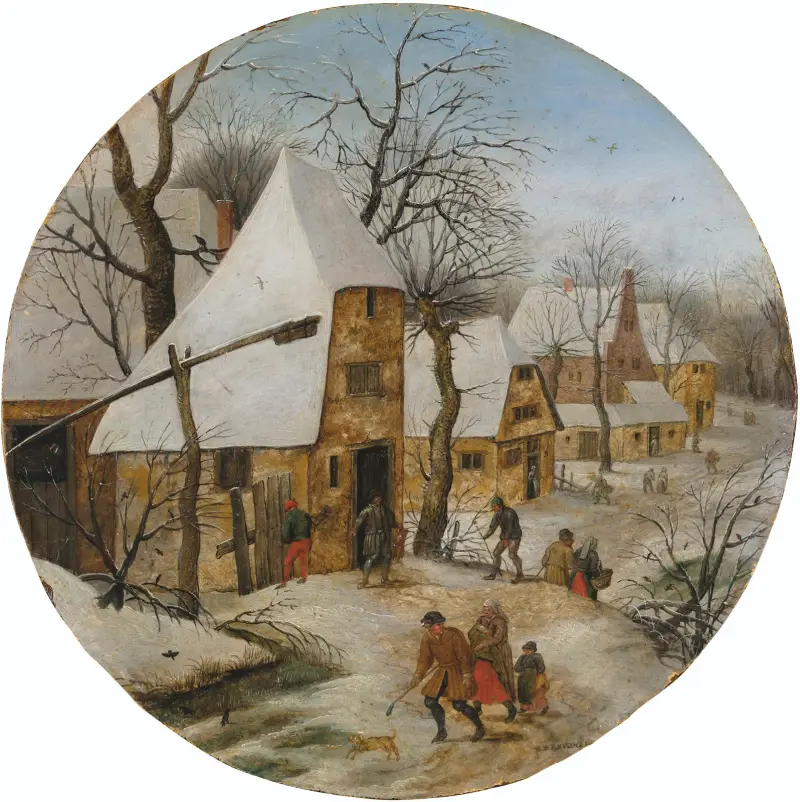 Winter von Pieter Brueghel The Younger