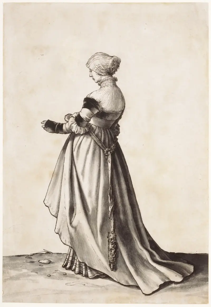 Woman Turned to the Left av Hans Holbein The Younger
