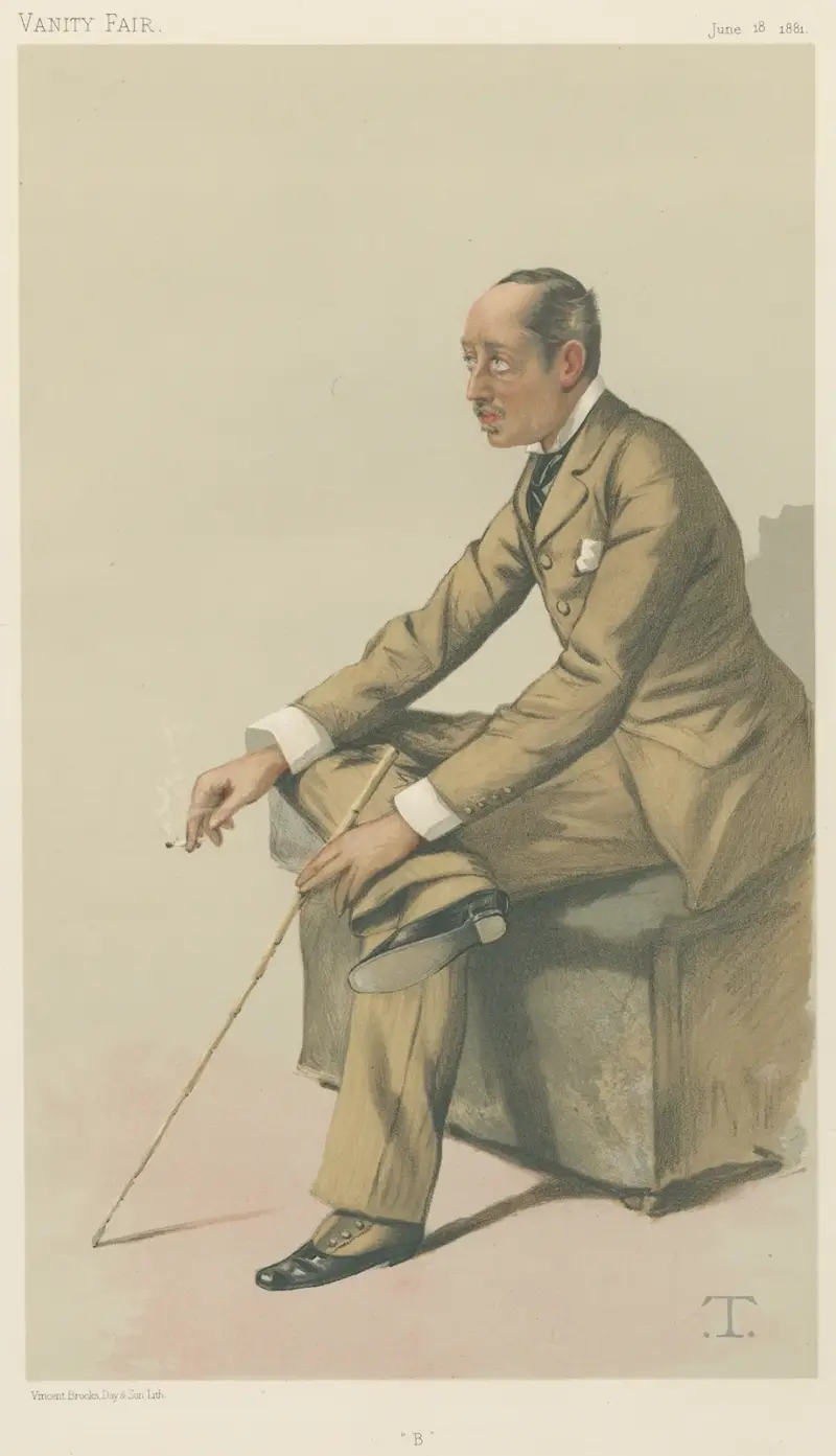Politicians – Vanity Fair – ‘B’. The Marquis of Blandford. June 18, 1881 av Théobald Chartran