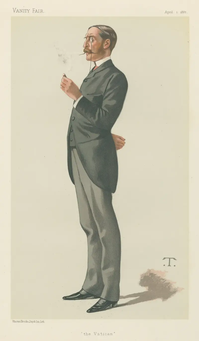 Politicians – Vanity Fair – Mr. George Errington. April 1, 1882 av Théobald Chartran