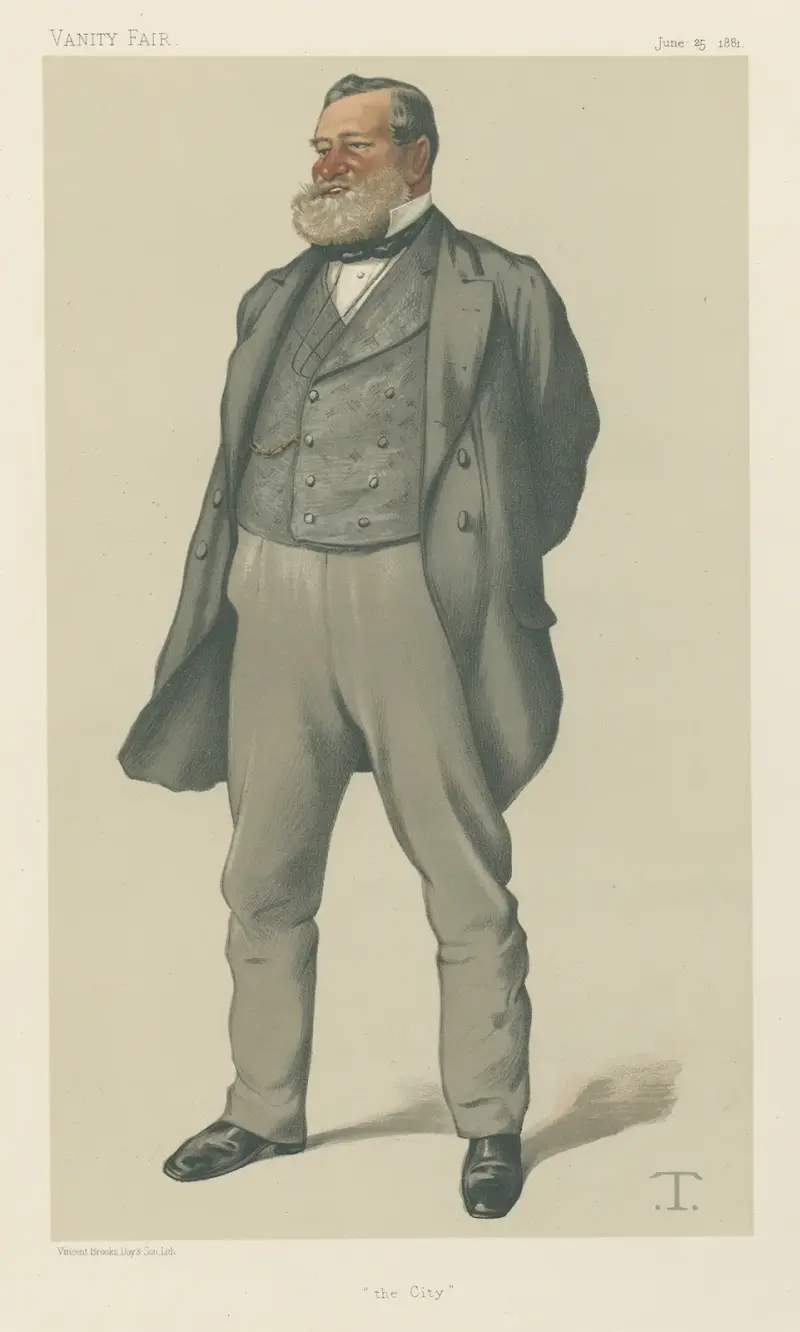 Politicians – Vanity Fair – ‘the City’. Alderman Robert Nicholas Fowler. June 25, 1881 av Théobald Chartran