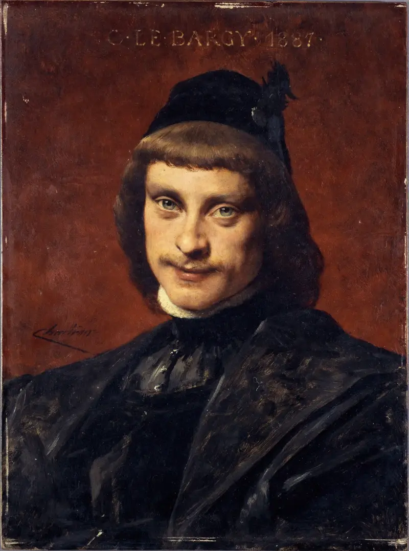 Portrait de Charles Le Bargy, sociétaire de la Comédie-Française, en costume de scène av Théobald Chartran