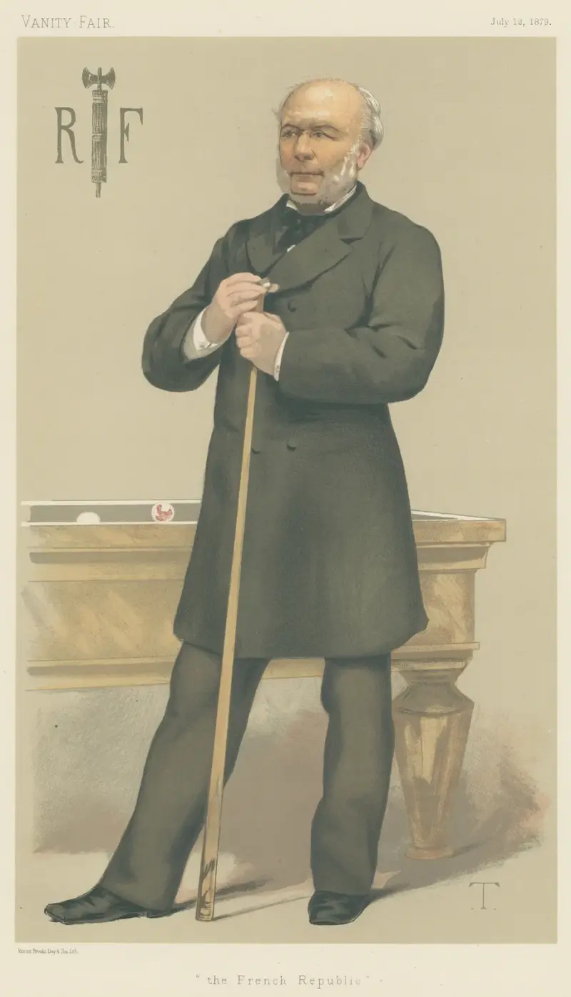 Sport, Miscellaneous Billiards; ‘The French Republic’, M. Jules Grevy, July 12, 1879 av Théobald Chartran