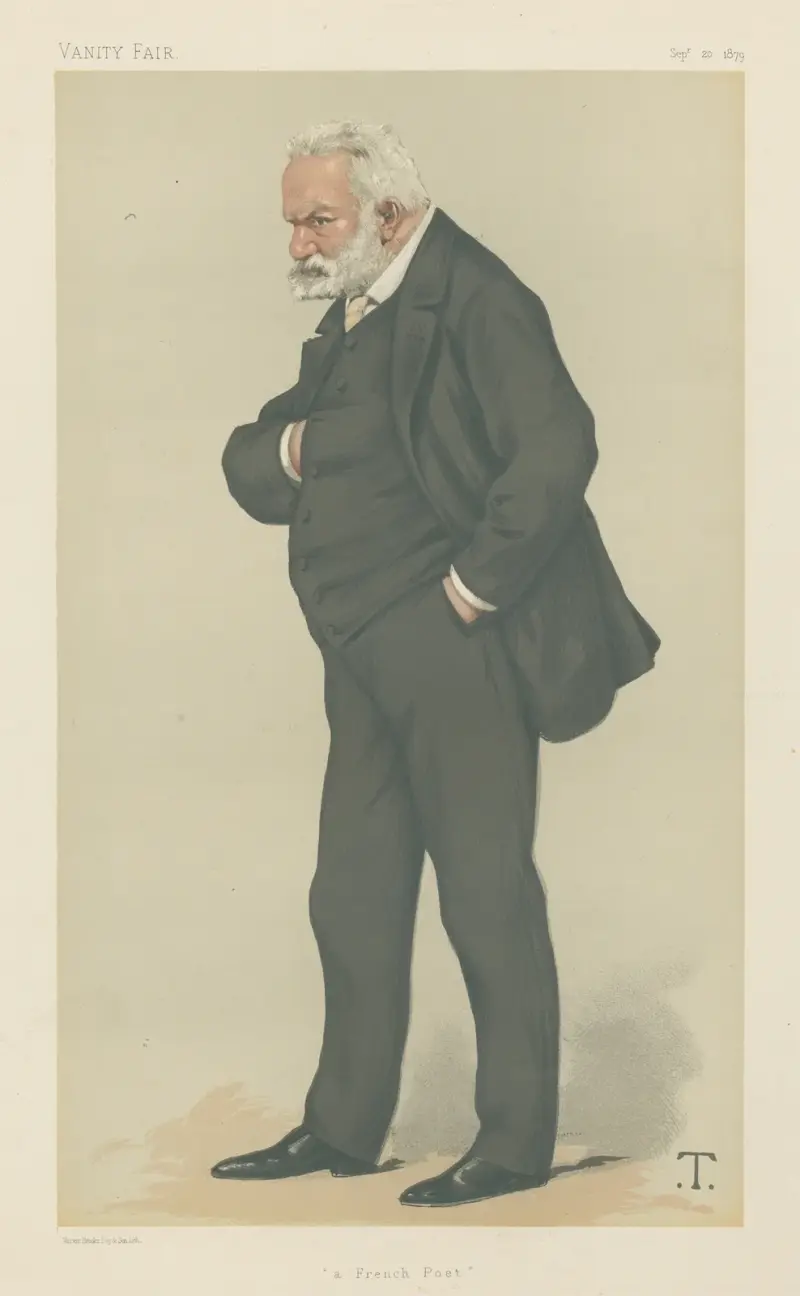 Vanity Fair; Literary; ‘A French Poet’, Victor Hugo, September 20, 1879 av Théobald Chartran