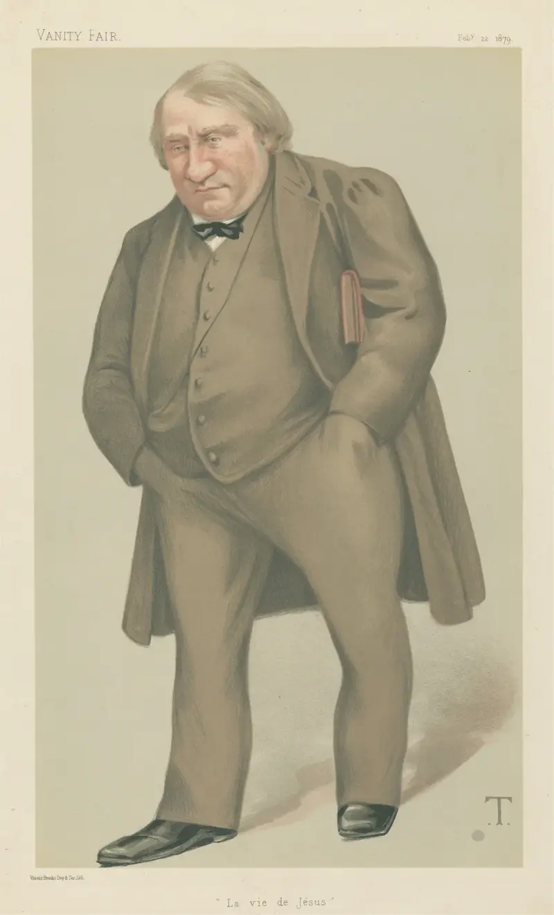 Vanity Fair; Literary; ‘La Vie De Jesus’, Joseph Ernest Renan, February 22, 1879 av Théobald Chartran