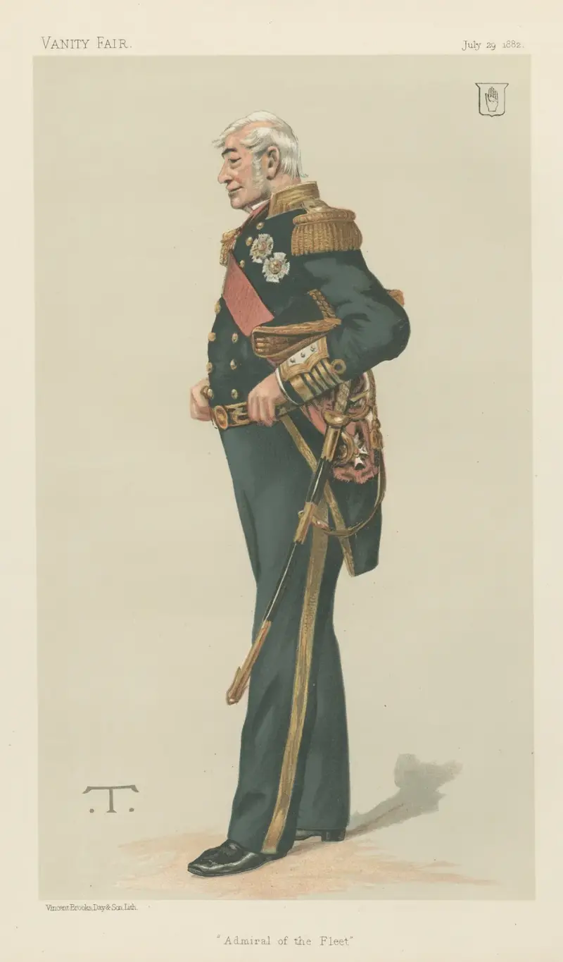Vanity Fair; Military and Navy; ‘Admiral of the Fleet’, Sir Alexander Milne, July 29, 1882 av Théobald Chartran