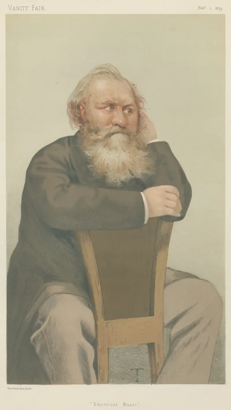 Vanity Fair; Musicians; ‘Emotional Music’, Francis Gounod, February 1, 1879 av Théobald Chartran