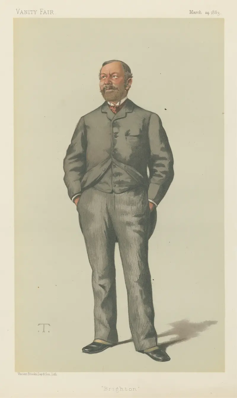 Vanity Fair; Politiker; „Brighton“, Mr. William Thackerey Marriot, 24. März 1833 von Théobald Chartran