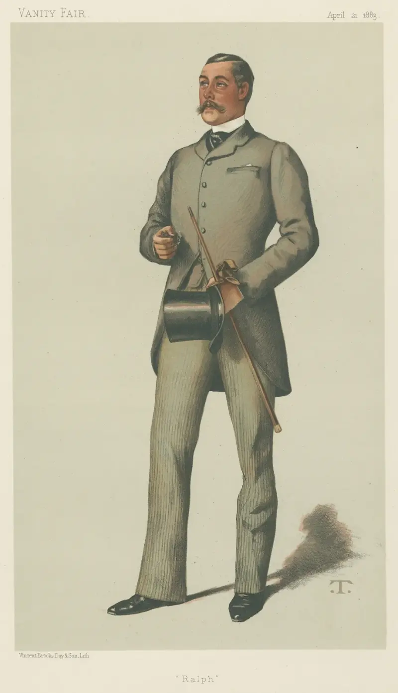 Vanity Fair; Yachting Devotees; ‘Ralph’, Lieutenant-Colonel Ralph Vivian, April 21, 1883 av Théobald Chartran