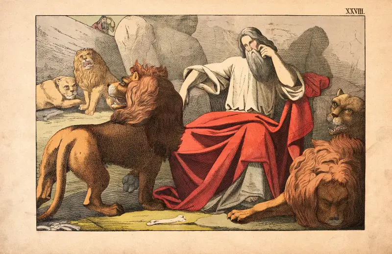 Daniel in the lion’s den av Theodor Eckardt