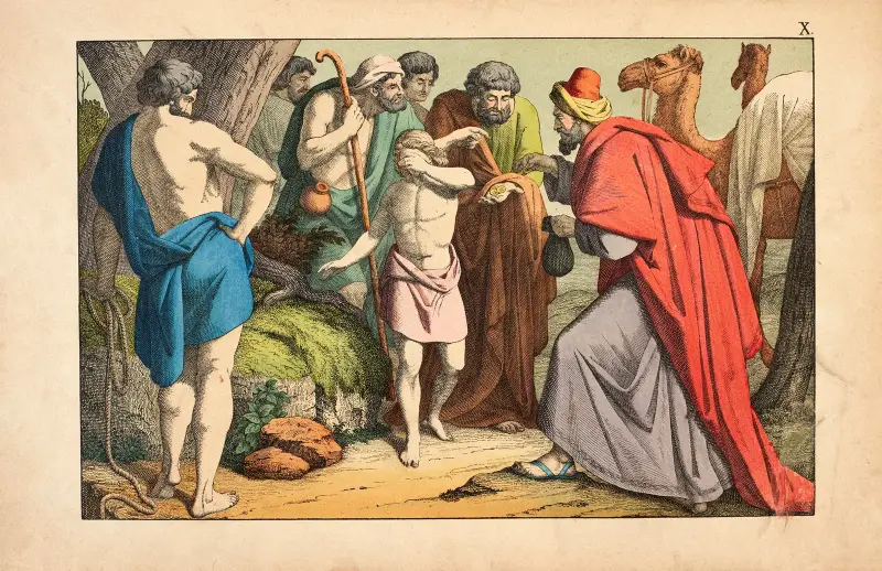 Joseph is sold by his brothers av Theodor Eckardt