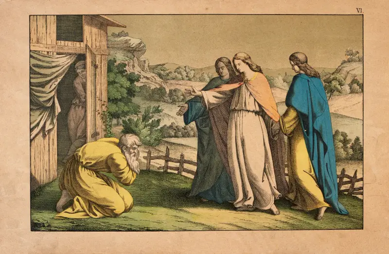 The angel announces to Abraham av Theodor Eckardt