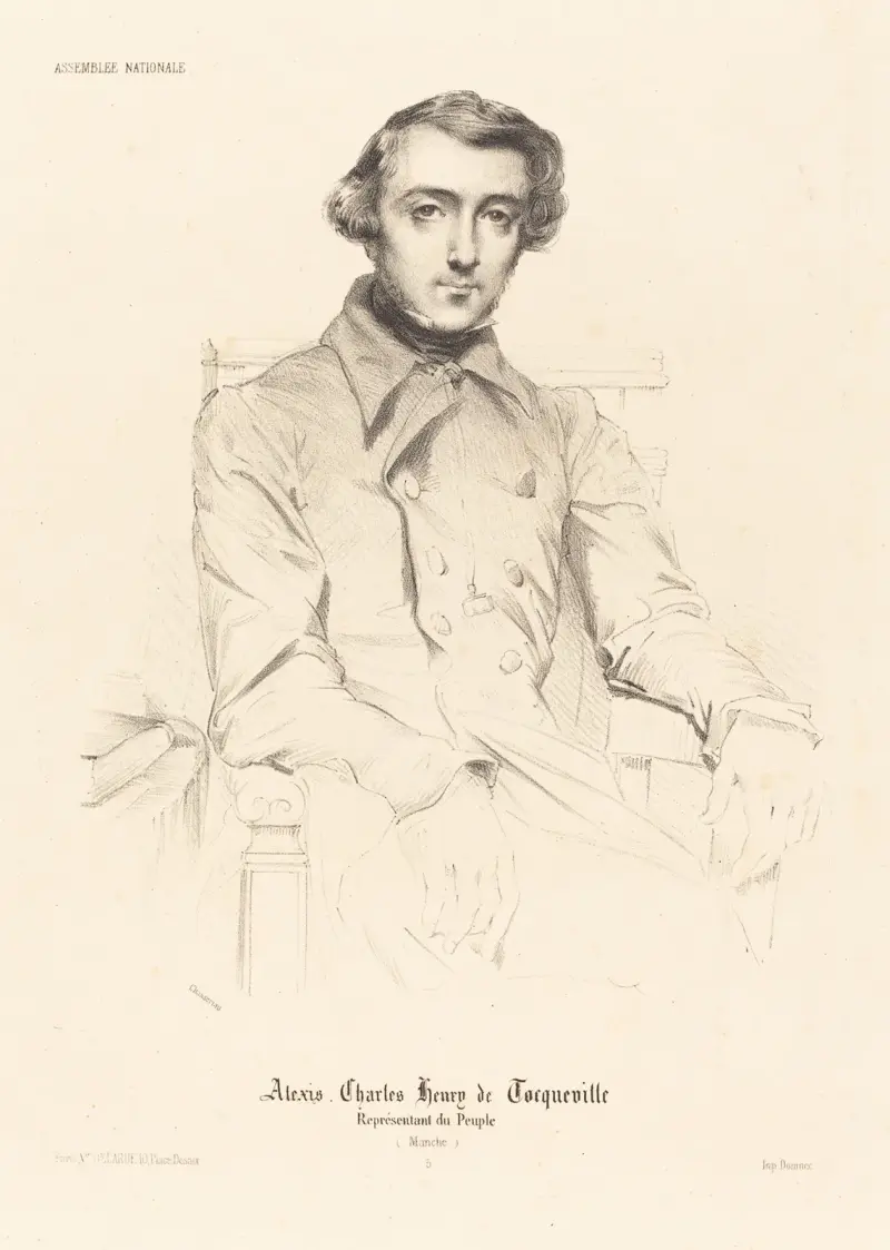 Alexis Charles Henry de Tocqueville av Théodore Chassériau