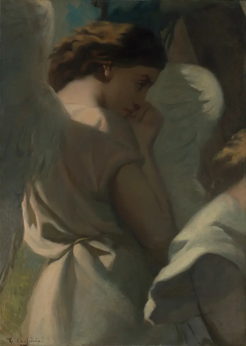 An Angel Praying in the Garden of Olives av Théodore Chassériau