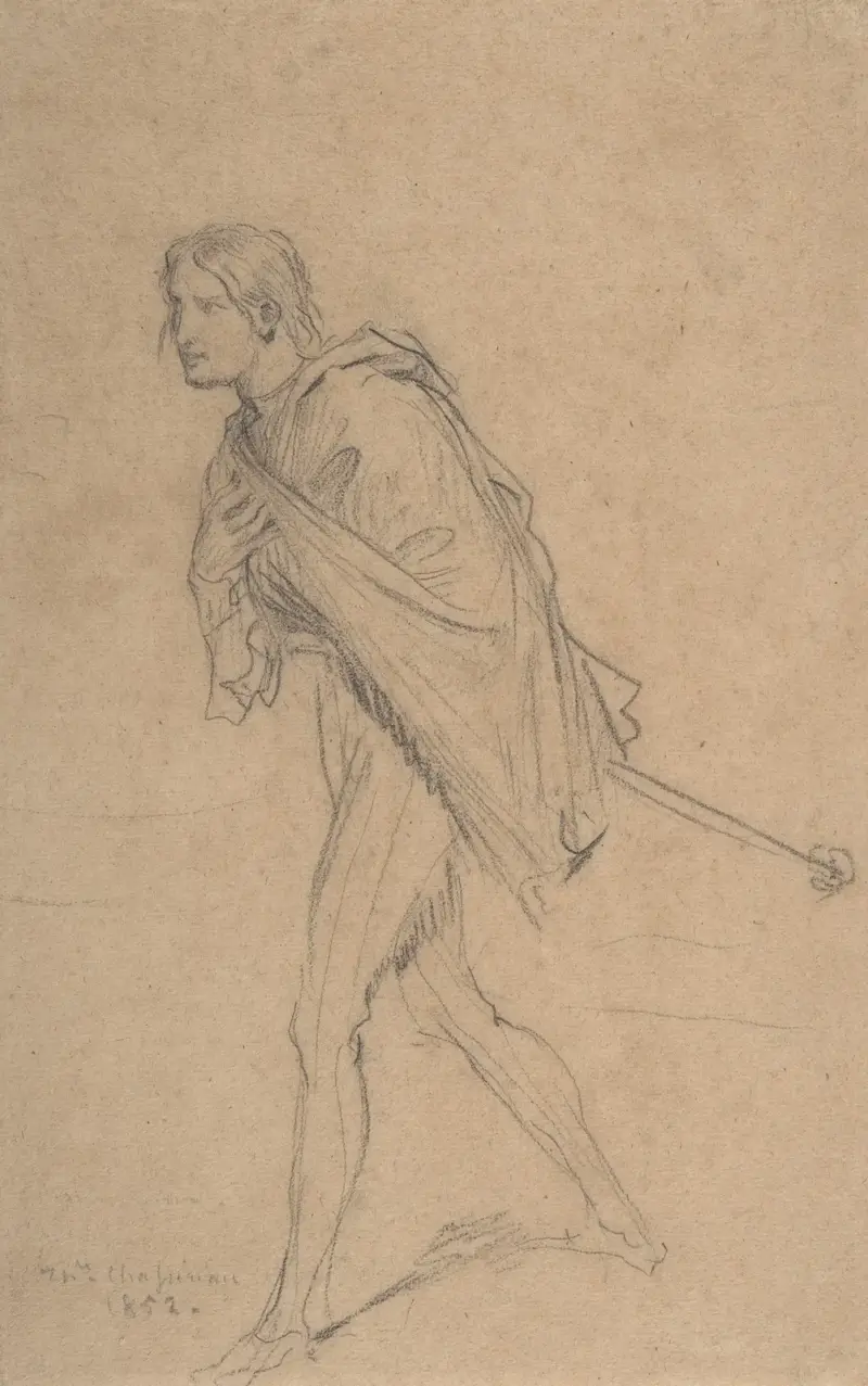 Cassio, sich verneigend von Théodore Chassériau