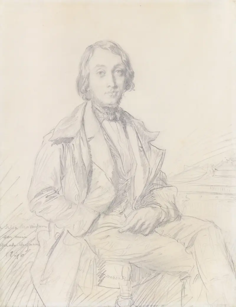 Portrait of Félix Ravaisson av Théodore Chassériau