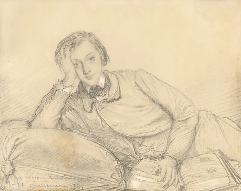 Portrait of Raymond de Magnoncourt av Théodore Chassériau