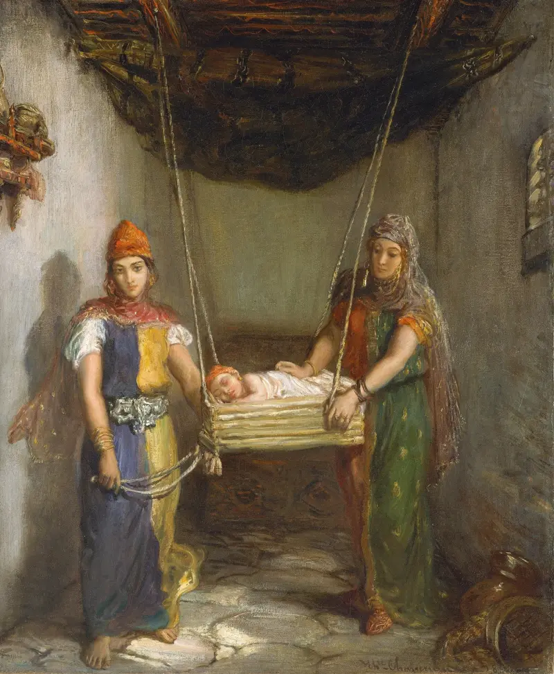 Scene in the Jewish Quarter of Constantine av Théodore Chassériau