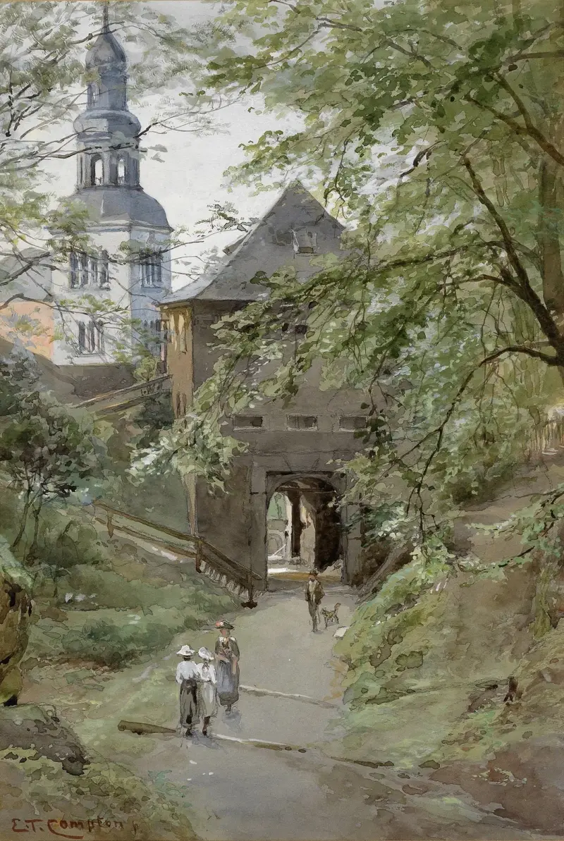 Augustiner Bräu und Kloster Mülln von Edward Theodore Compton