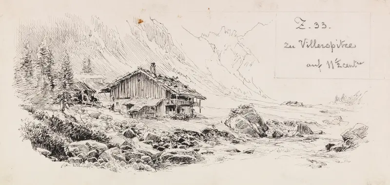 Bei der Villerspitze von Edward Theodore Compton