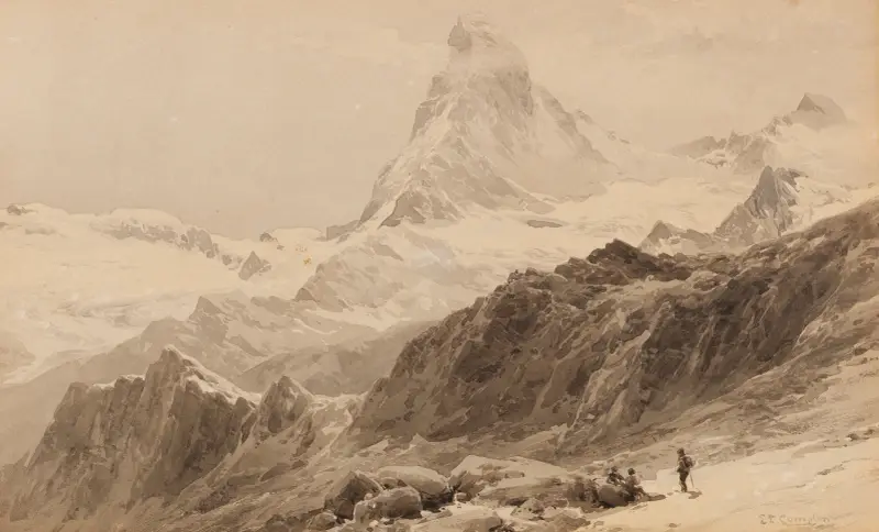 Matterhorn från Triftkumme av Edward Theodore Compton