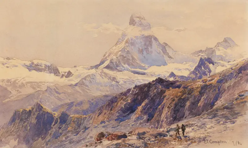 Matterhorn från Triftkumme av Edward Theodore Compton
